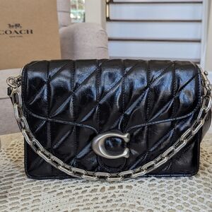 Coach Black Quilted Crossbody Bag